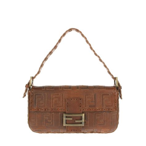 leather bag fendi|baguette bag fendi vintage.